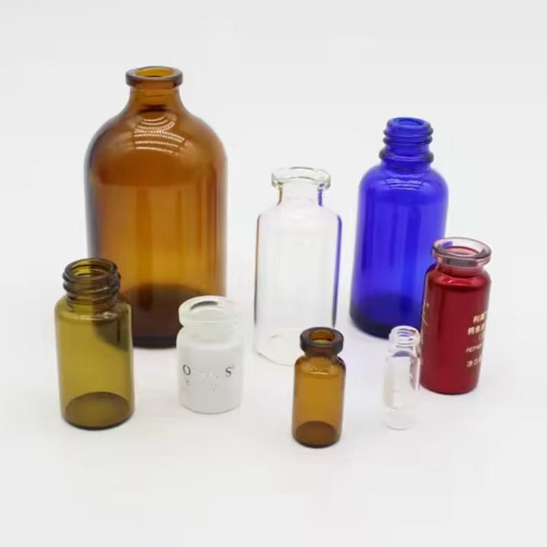 11 green glass serum vial 10ml