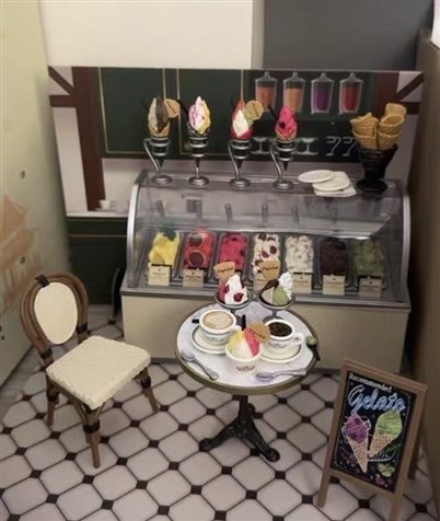 جعبه کور بستنی فروشی Puccini